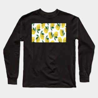 Lemon Pattern- Mug and Stationery Long Sleeve T-Shirt